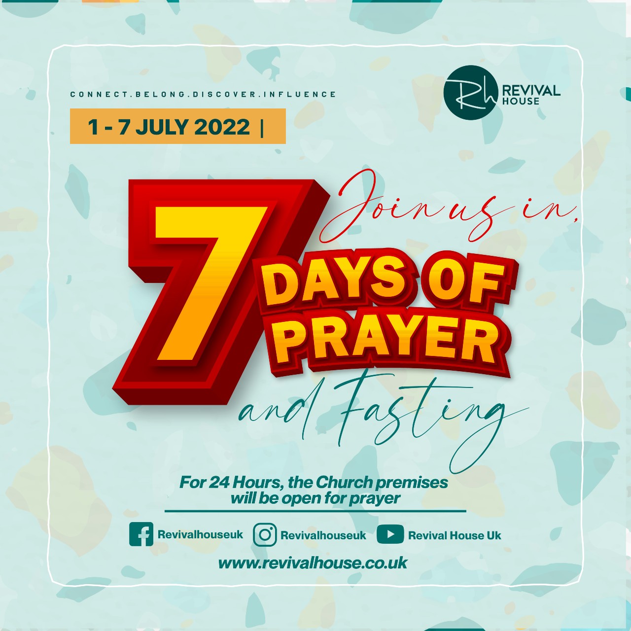 7 Day Prayer And Fasting Schedule